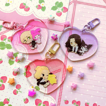 Heart Acrylic Charms Heart Acrylic Charms