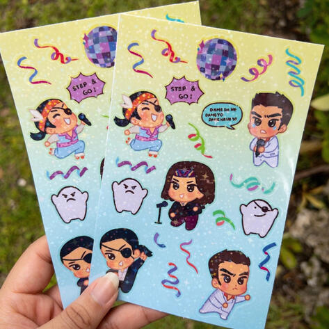 Yakuza Sticker Sheet Yakuza Sticker Sheet